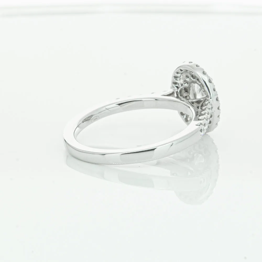 18ct White Gold .30ct Oval Cut Diamond Rosa Ring