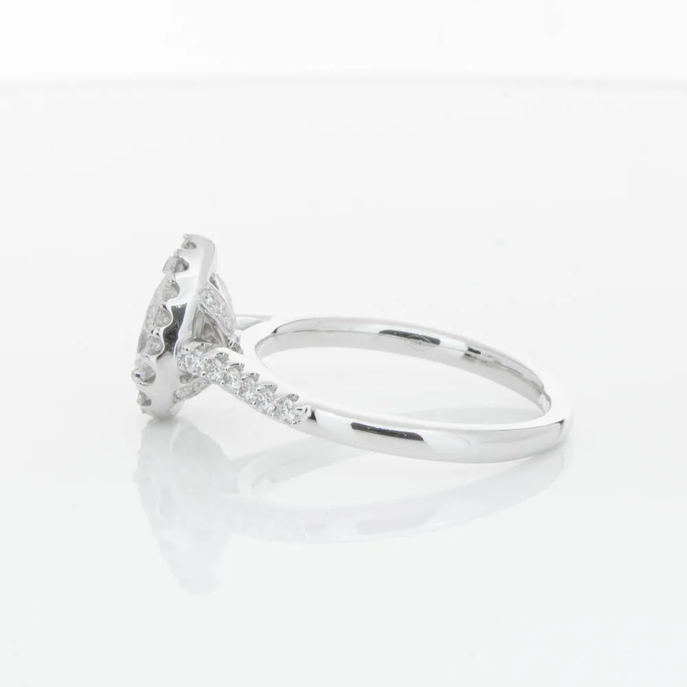 18ct White Gold .70ct Pear Cut Diamond Ring