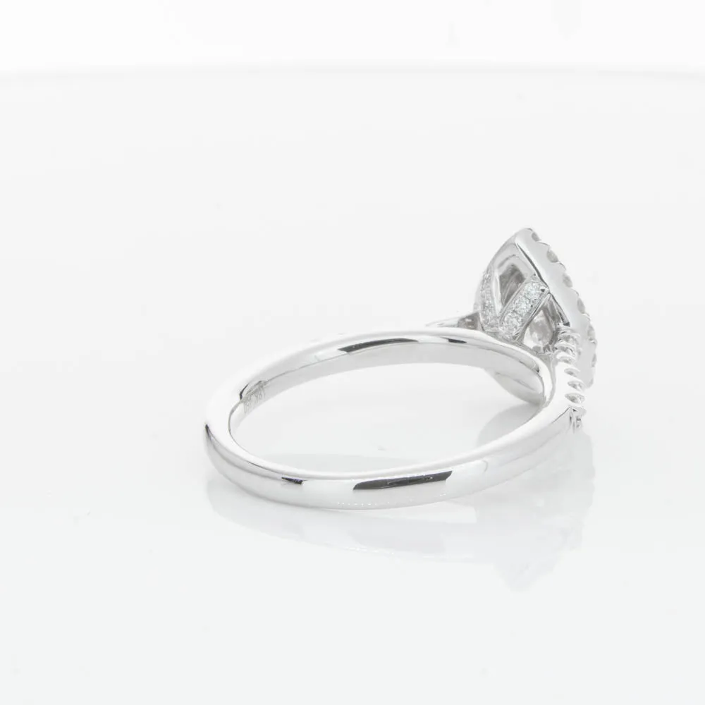 18ct White Gold .70ct Pear Cut Diamond Ring