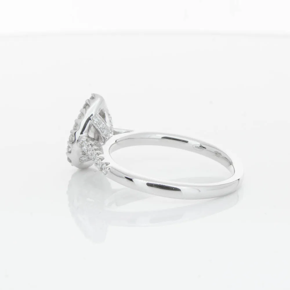 18ct White Gold .70ct Pear Cut Diamond Ring