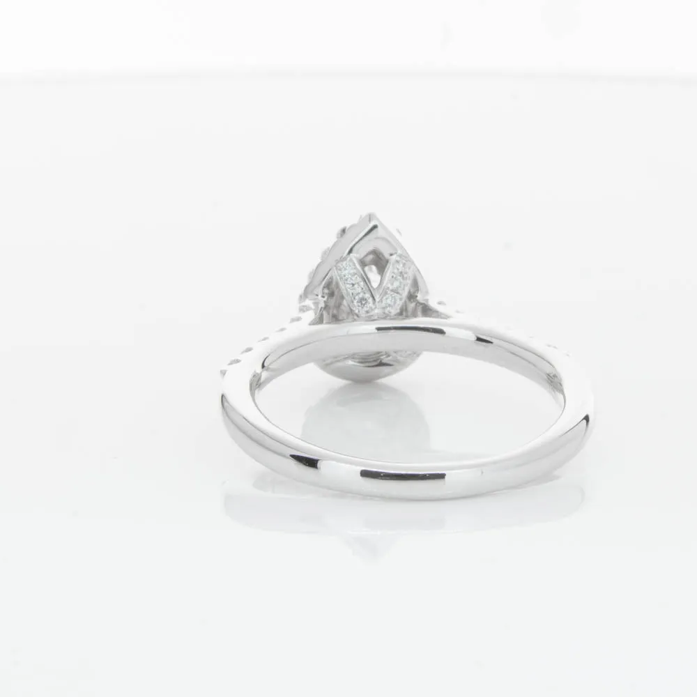 18ct White Gold .70ct Pear Cut Diamond Ring