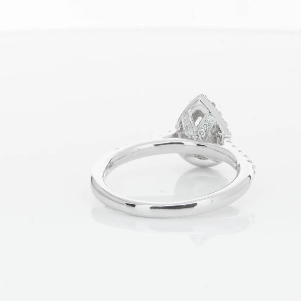 18ct White Gold .70ct Pear Cut Diamond Ring