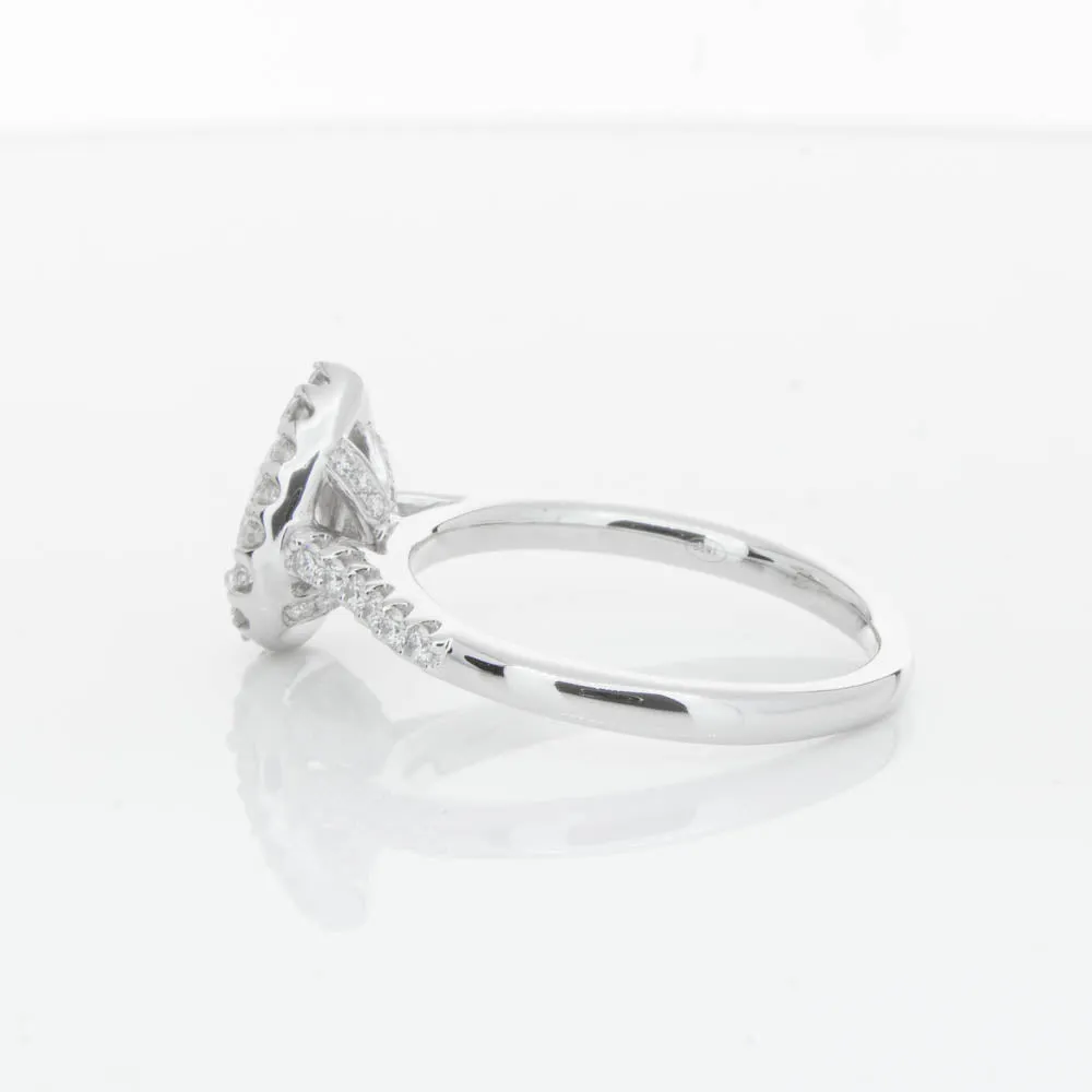 18ct White Gold .70ct Pear Cut Diamond Ring