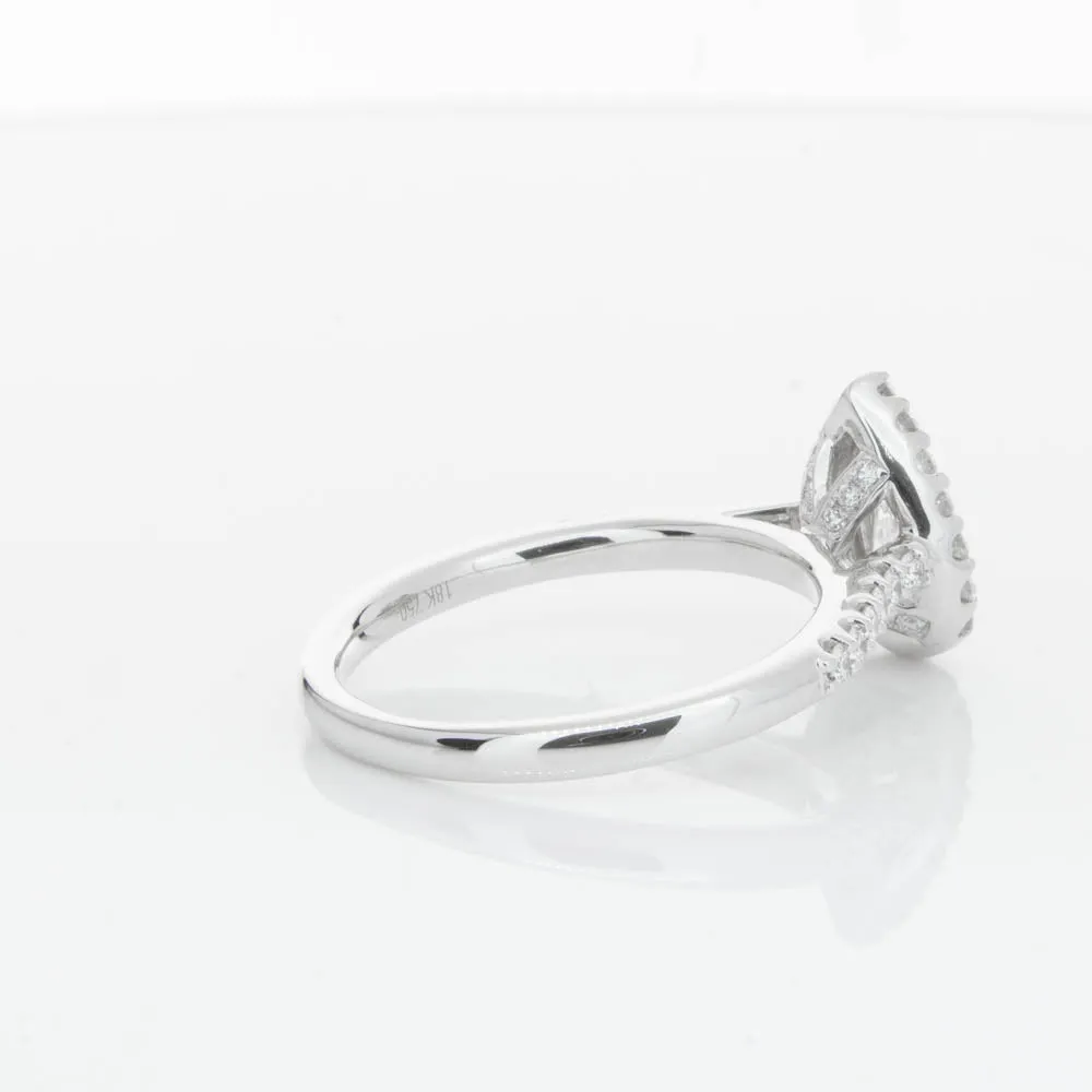 18ct White Gold .70ct Pear Cut Diamond Ring