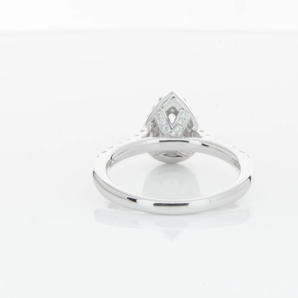 18ct White Gold .70ct Pear Cut Diamond Ring