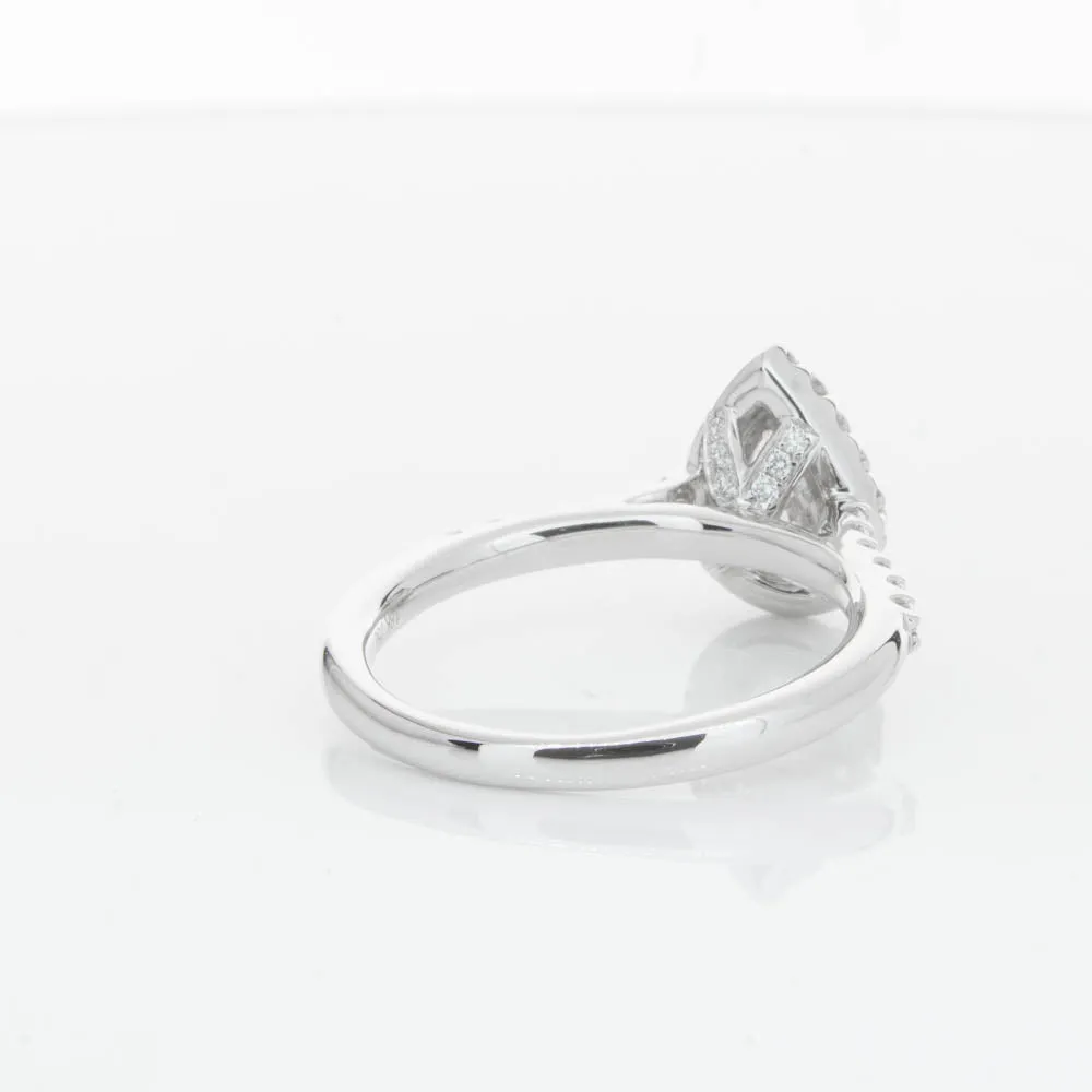 18ct White Gold .70ct Pear Cut Diamond Ring