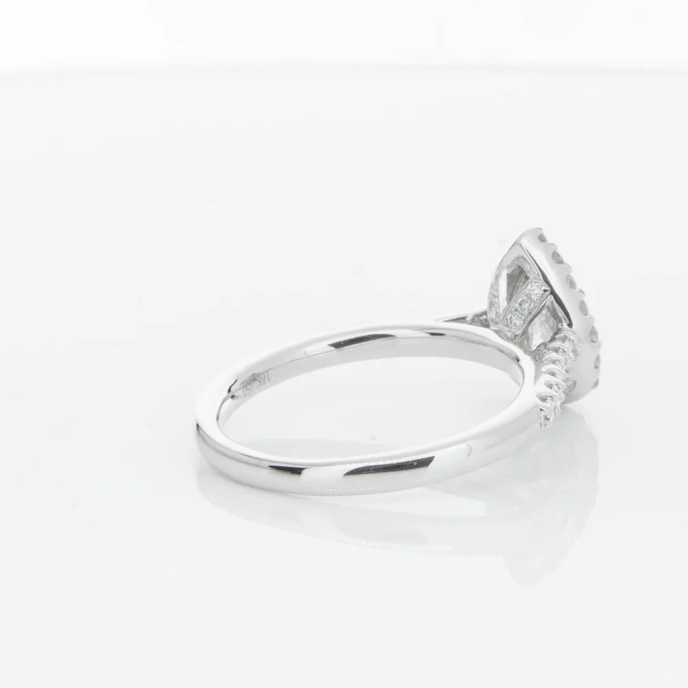 18ct White Gold .70ct Pear Cut Diamond Ring