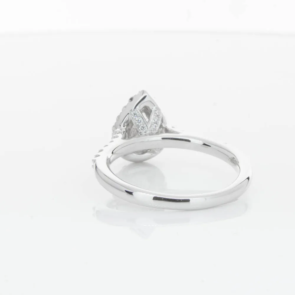 18ct White Gold .70ct Pear Cut Diamond Ring