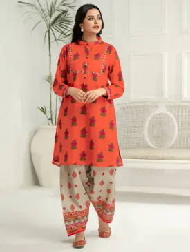 2 Piece Lawn Suit-Pasted (Unstitched)