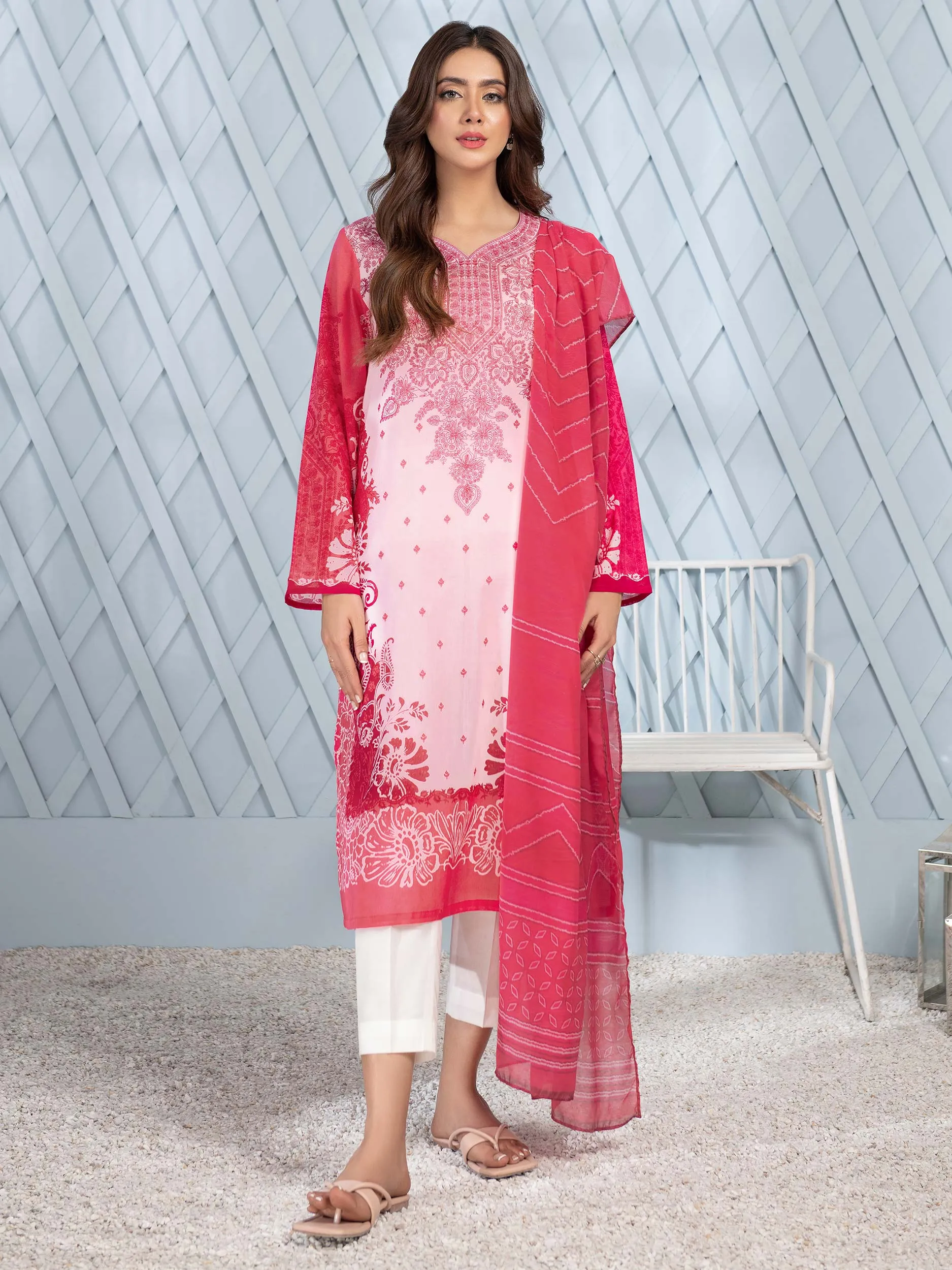 2 Piece Lawn Suit-Printed (Unstitched)