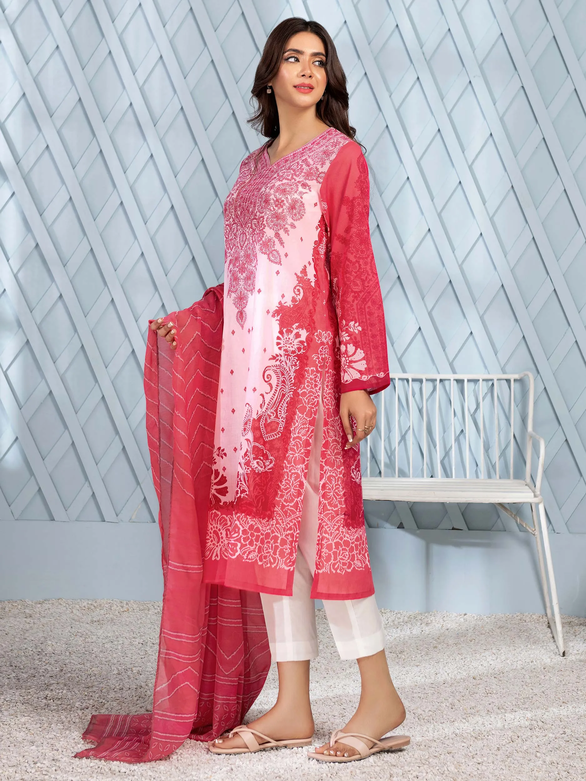 2 Piece Lawn Suit-Printed (Unstitched)