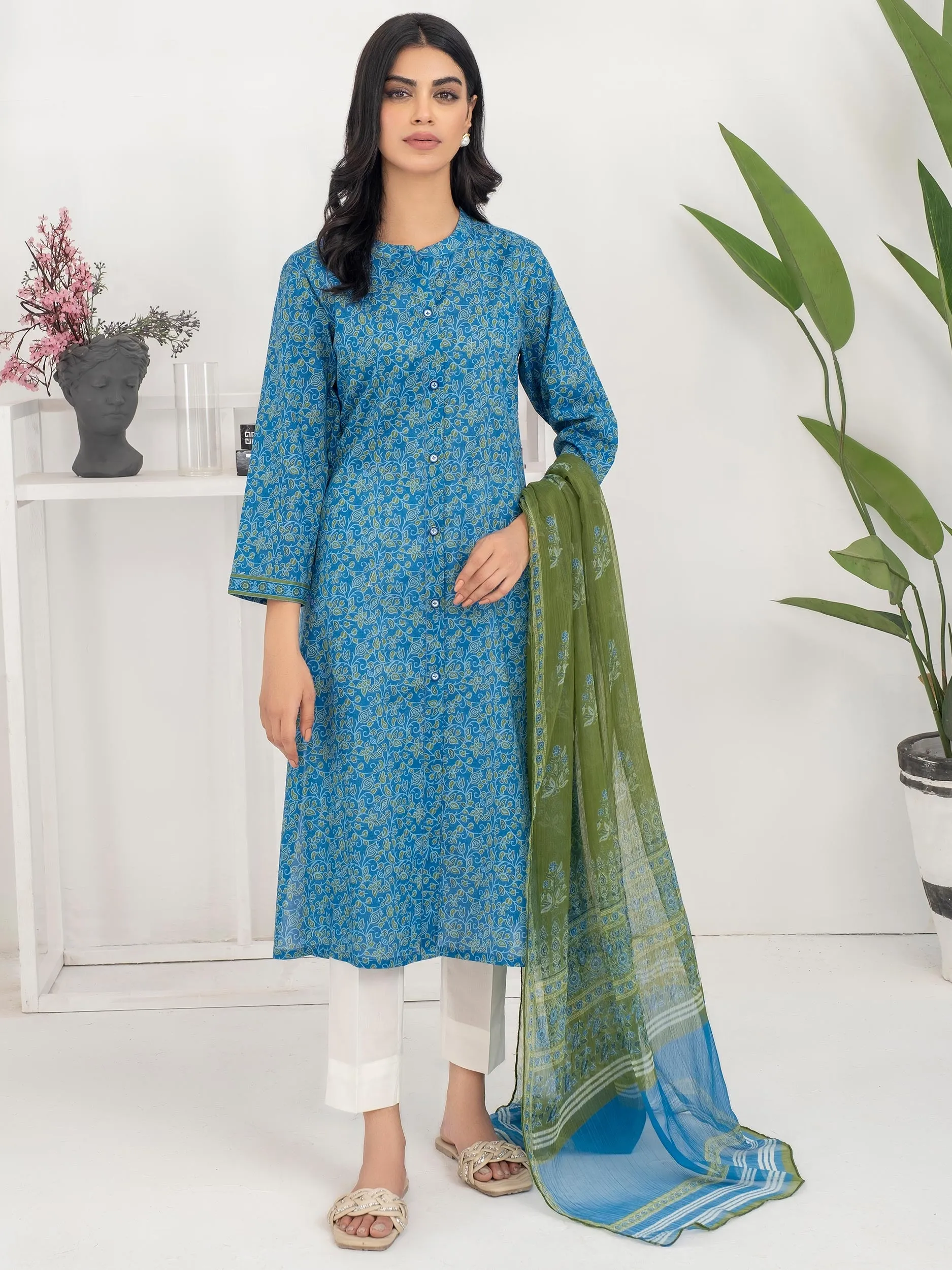 2 Piece Lawn Suit-Printed (Unstitched)