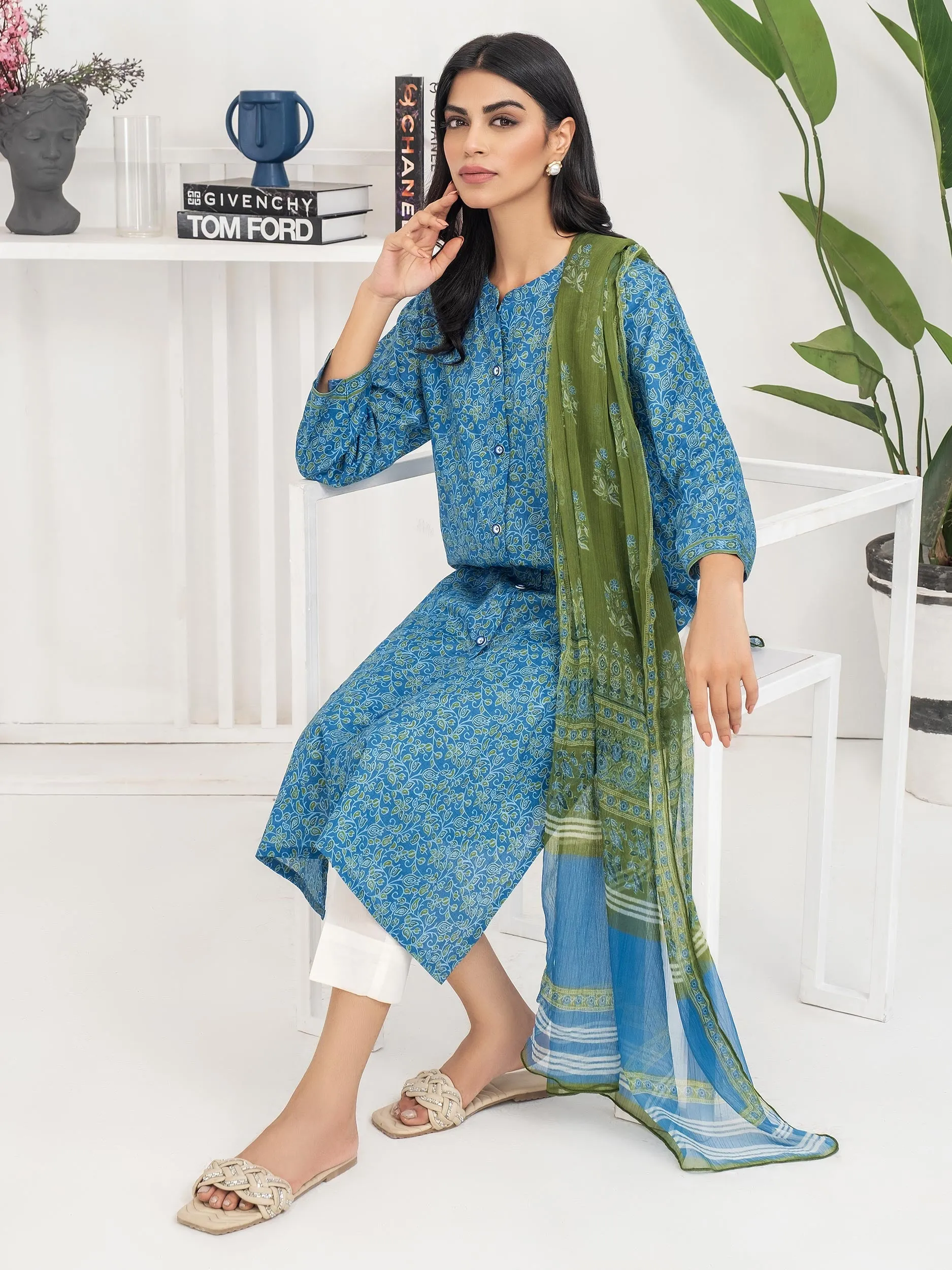 2 Piece Lawn Suit-Printed (Unstitched)