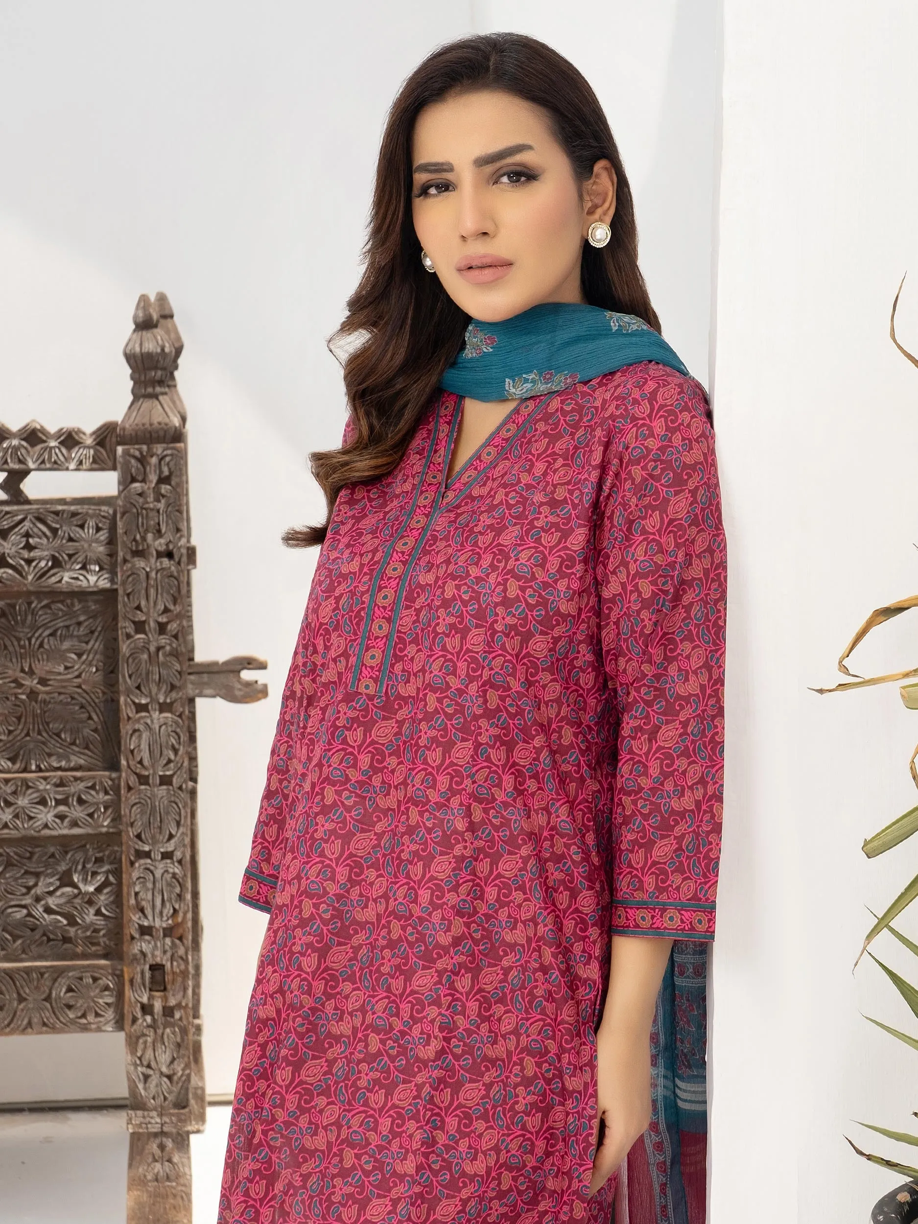 2 Piece Lawn Suit-Printed (Unstitched)