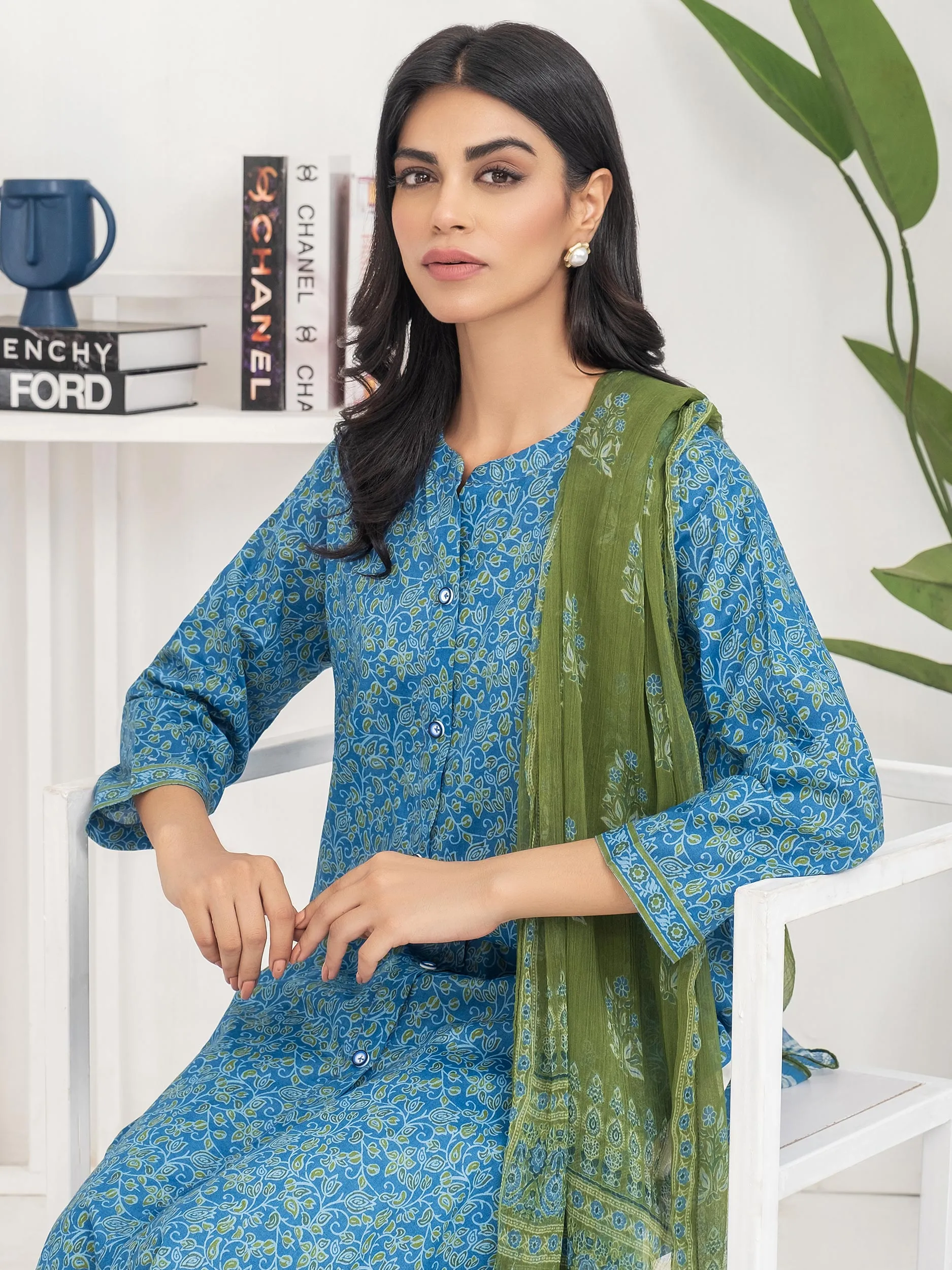 2 Piece Lawn Suit-Printed (Unstitched)