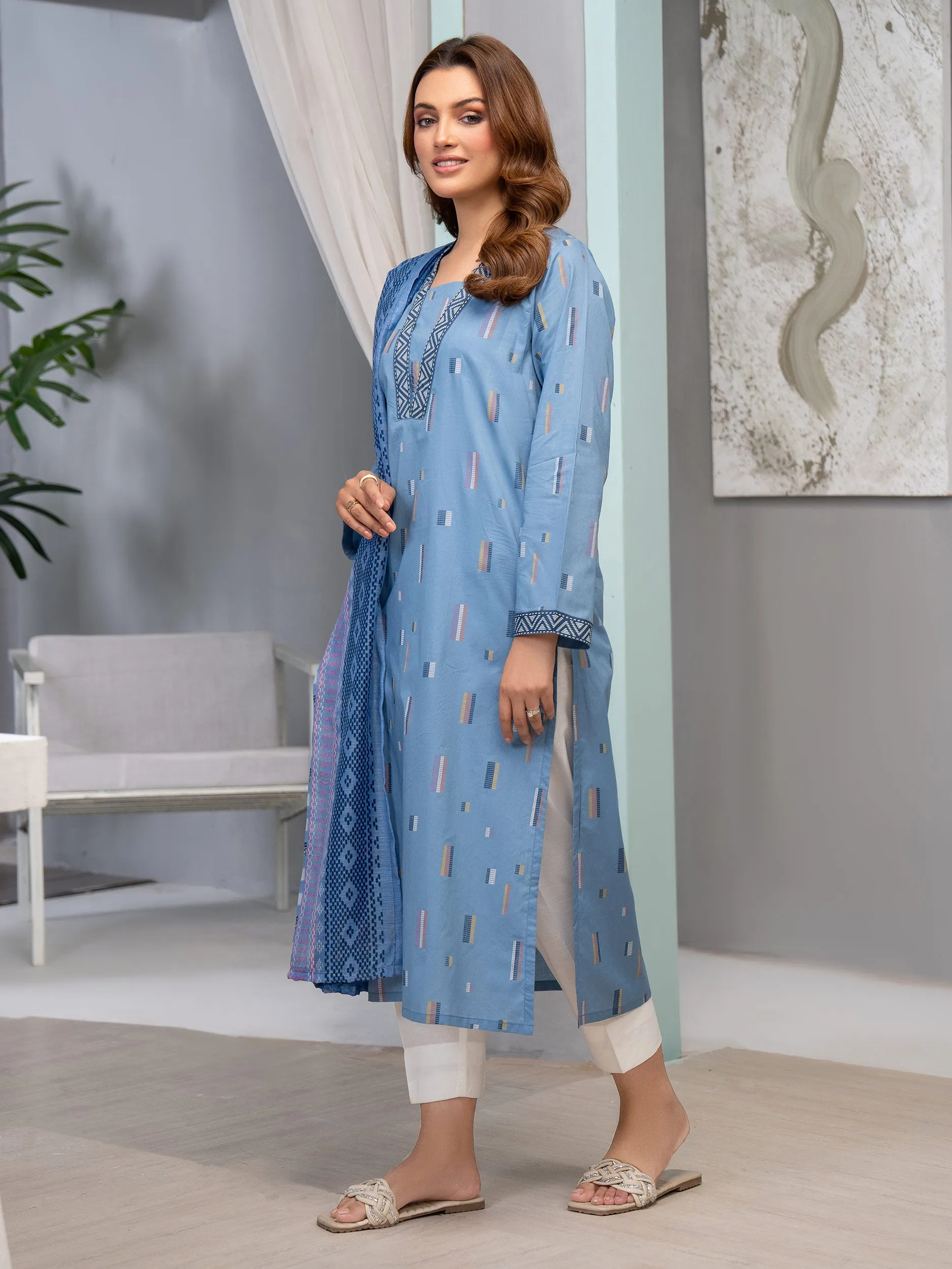 2 Piece Lawn Suit-Printed(Unstitched)