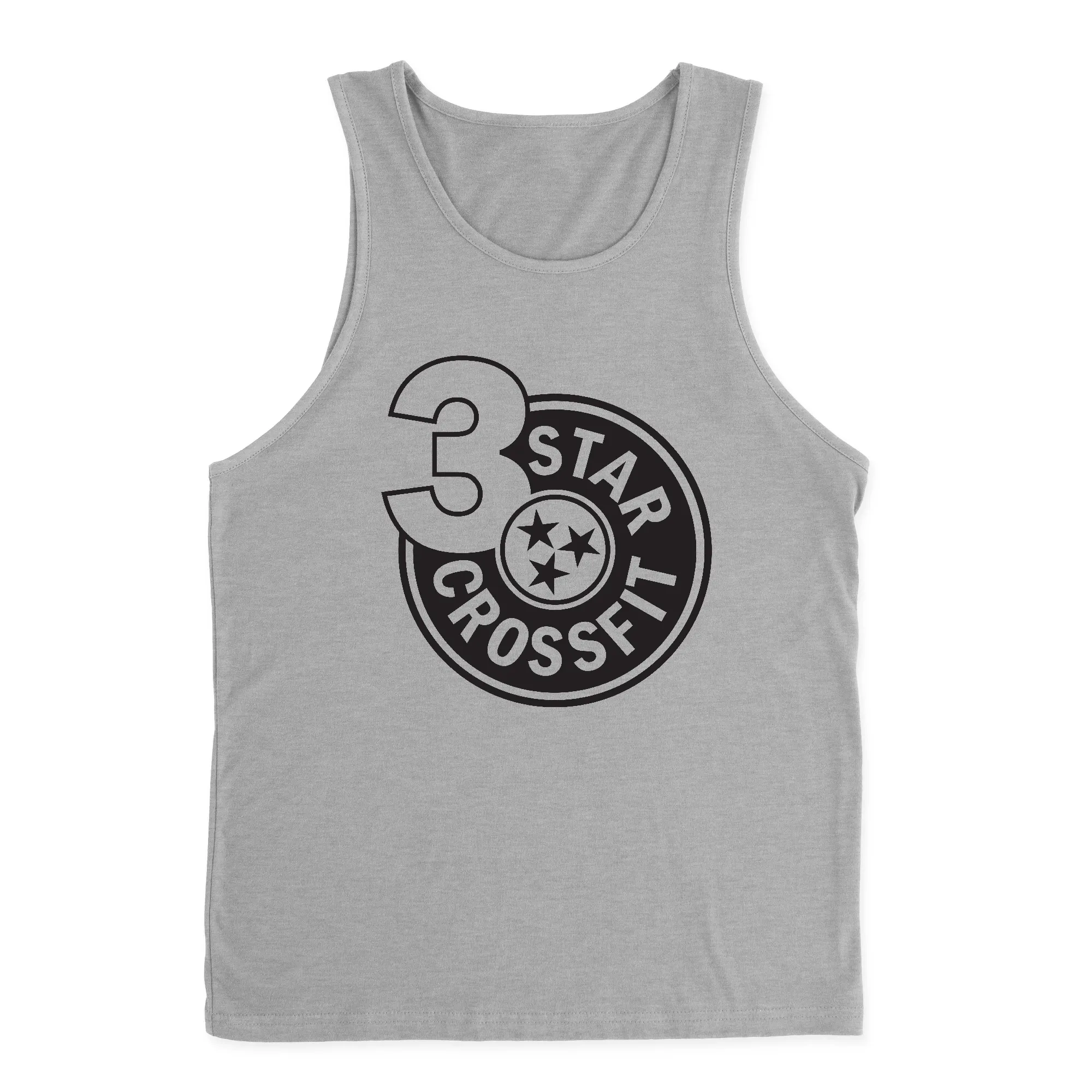 3 Star CrossFit One Color Mens - Tank Top