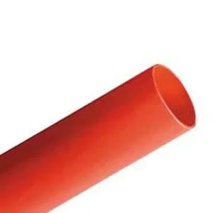 3M Polyolefin Shrink Tubing, 1/16" Expanded I.D., 100 Feet Length, Red