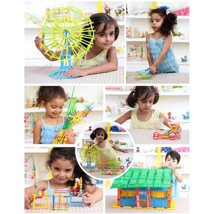 400pcs Plastic Sticks Building Blocks, Early Creative Learning