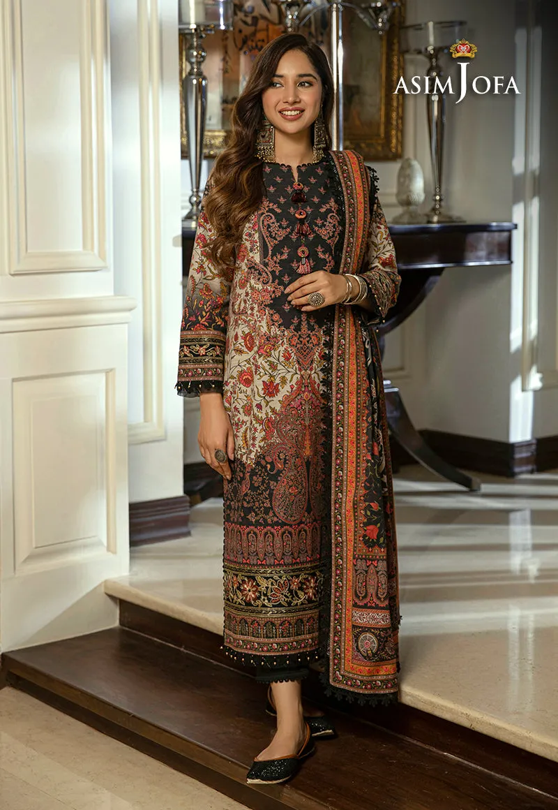 AJAW-02 EMBROIDERED KHADDAR 3 PCS