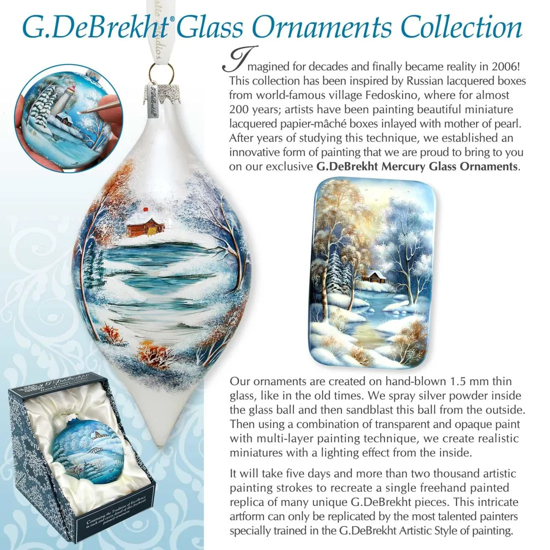 Alaska Kids’ Wreath Glass Ornament by G. DeBrekht - Wildlife Holiday Décor - 759-037