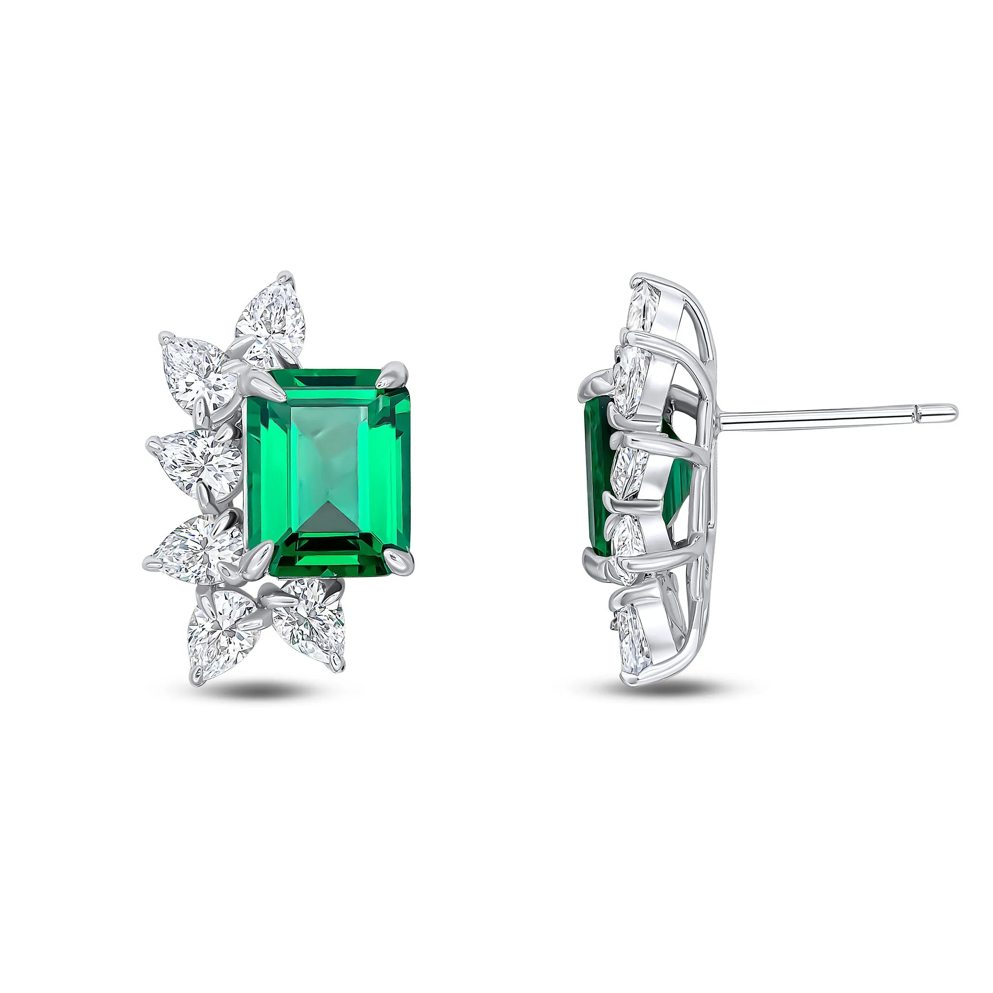 Alexandra Earrings (Emerald)