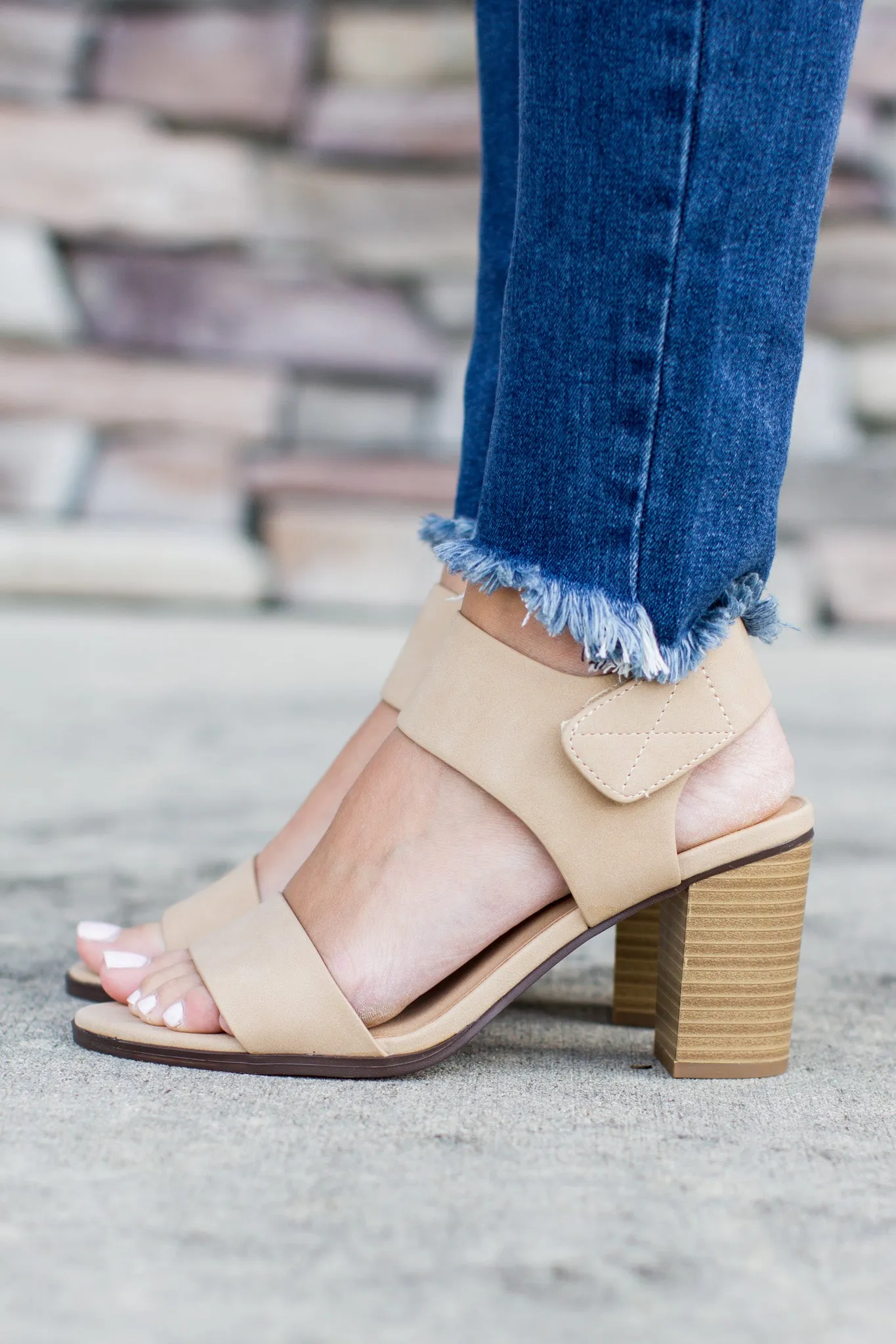 All Year Open Toe Heel - Nude