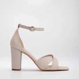 Amelia - Beige Heels