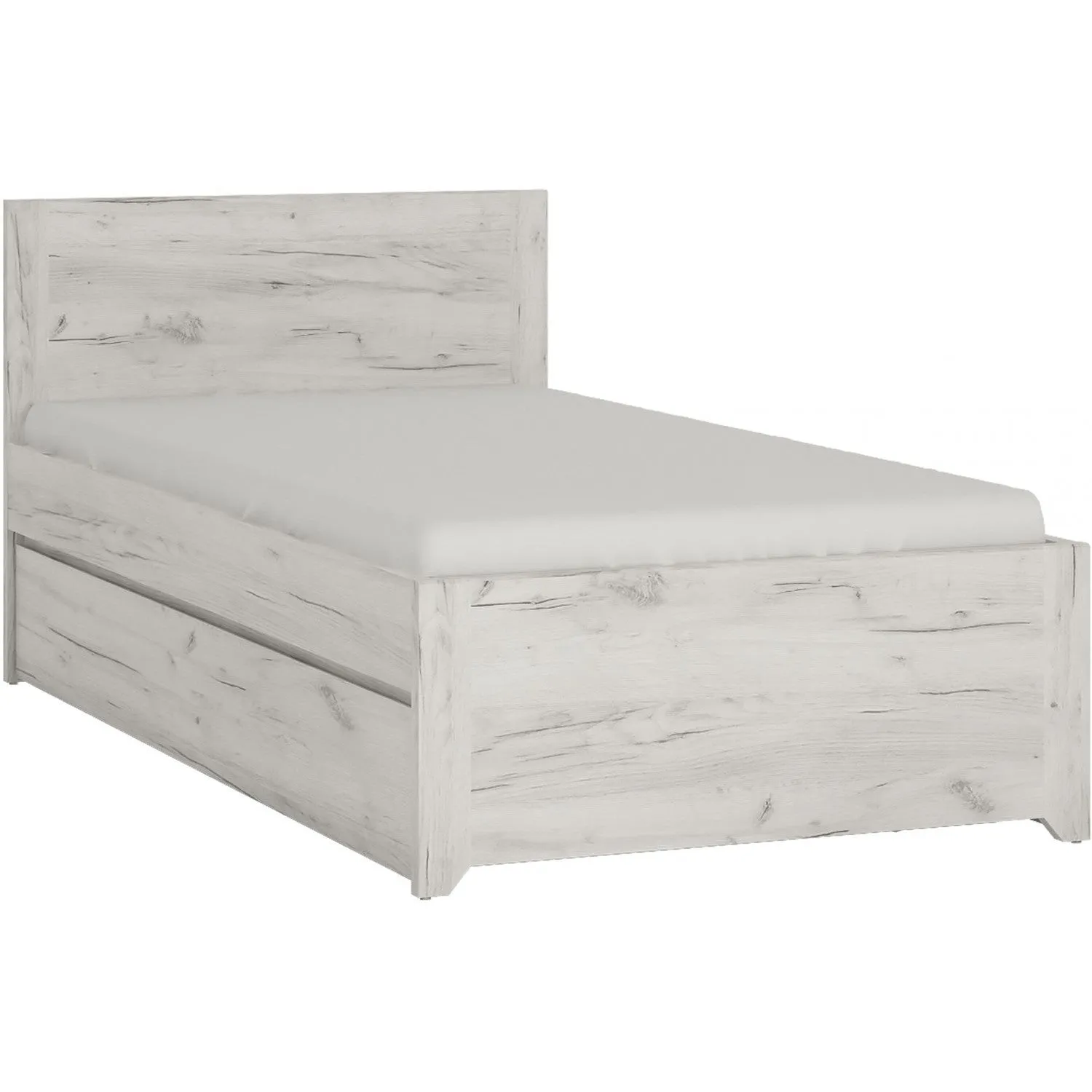 Angel Oak Melamine Finish Wooden Bed Frame