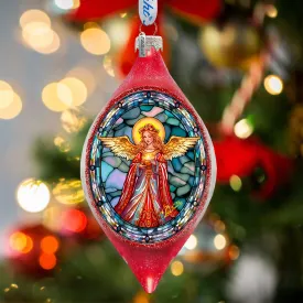 Angel of Hope Drop Glass Ornament by G. Debrekht - Nativity Holiday Décor - 757-053