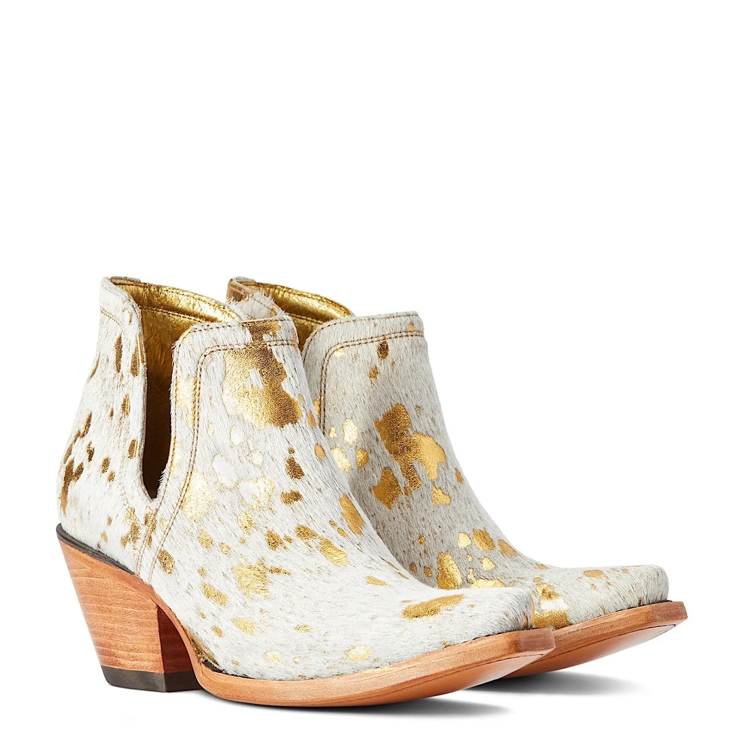 Ariat Dixon Haircalf Boot White Metallic Hair On