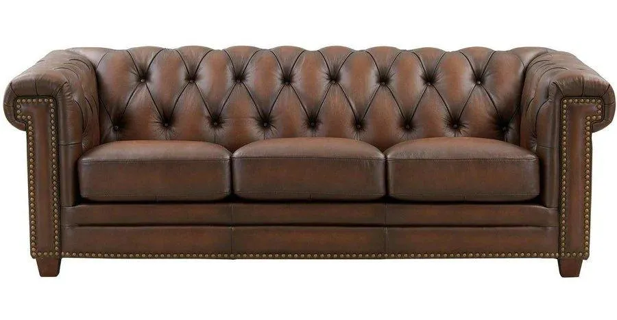 Arizona Tufted Leather Sofa