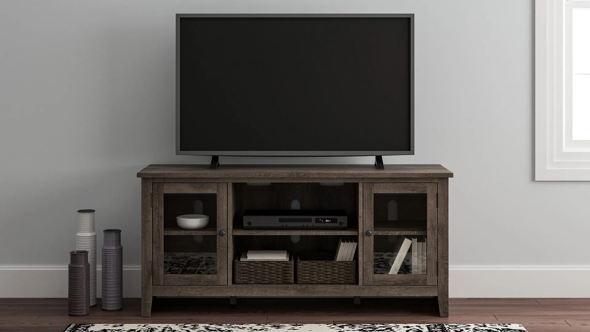 Ashley Express - Arlenbry LG TV Stand w/Fireplace Option