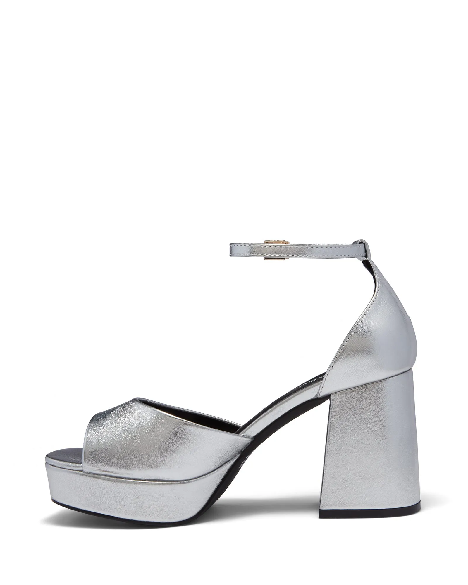 Ashton Platform Heel Silver