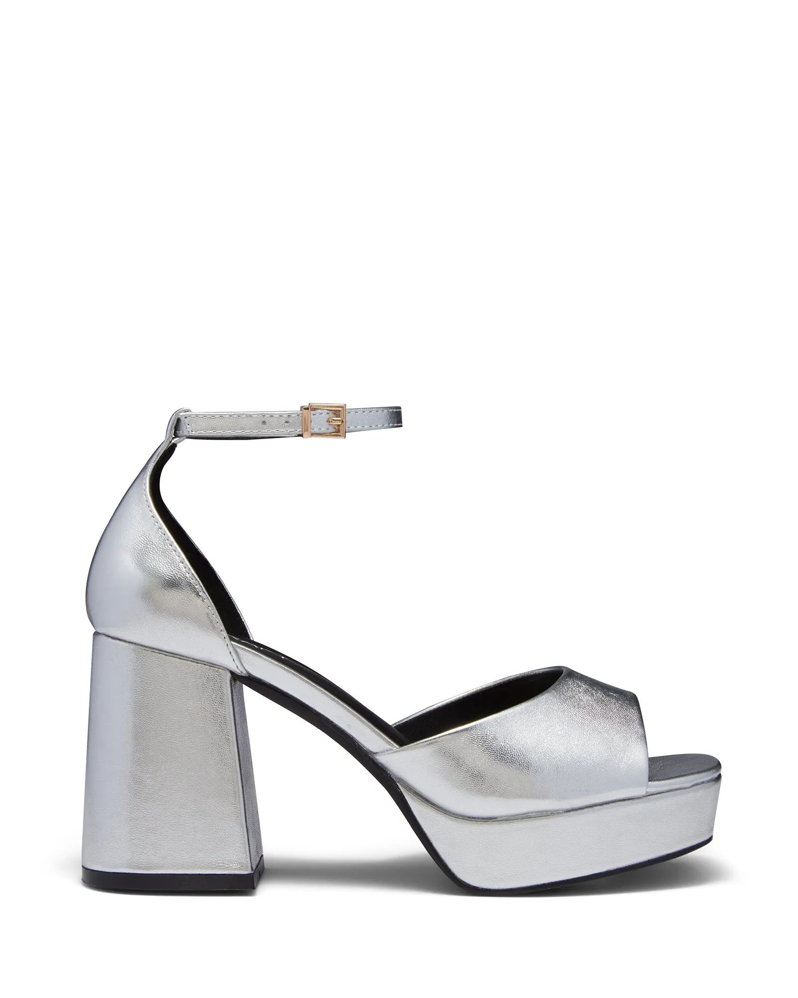 Ashton Platform Heel Silver