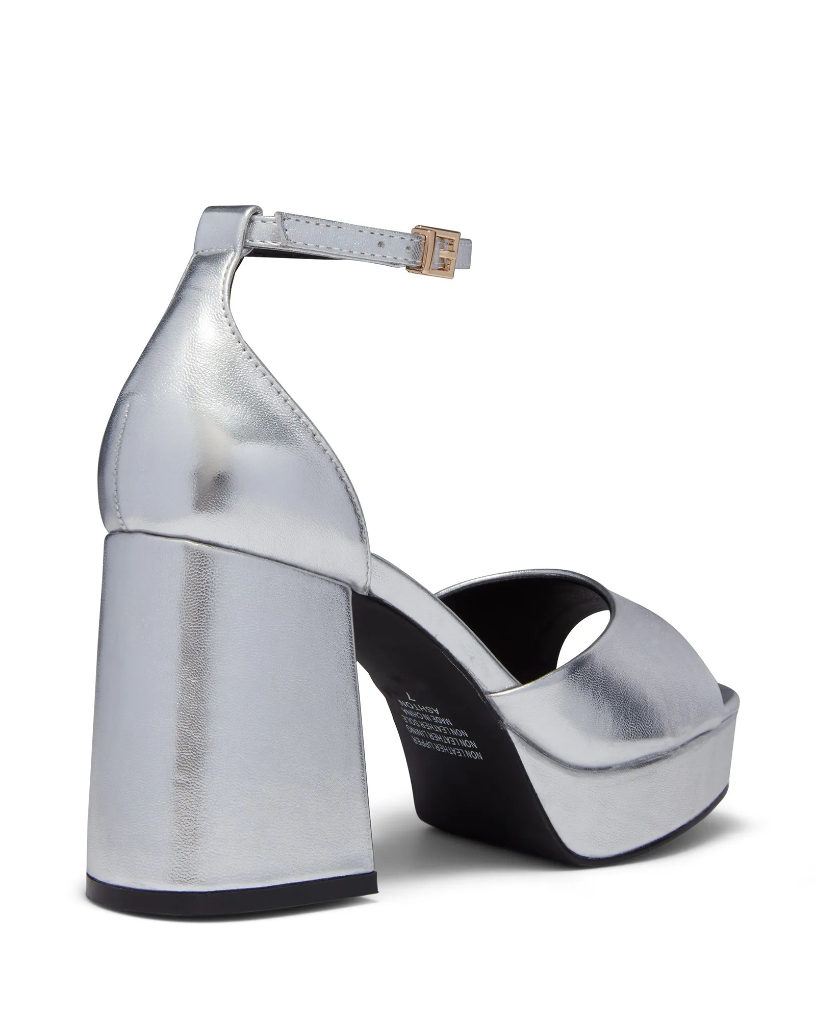 Ashton Platform Heel Silver