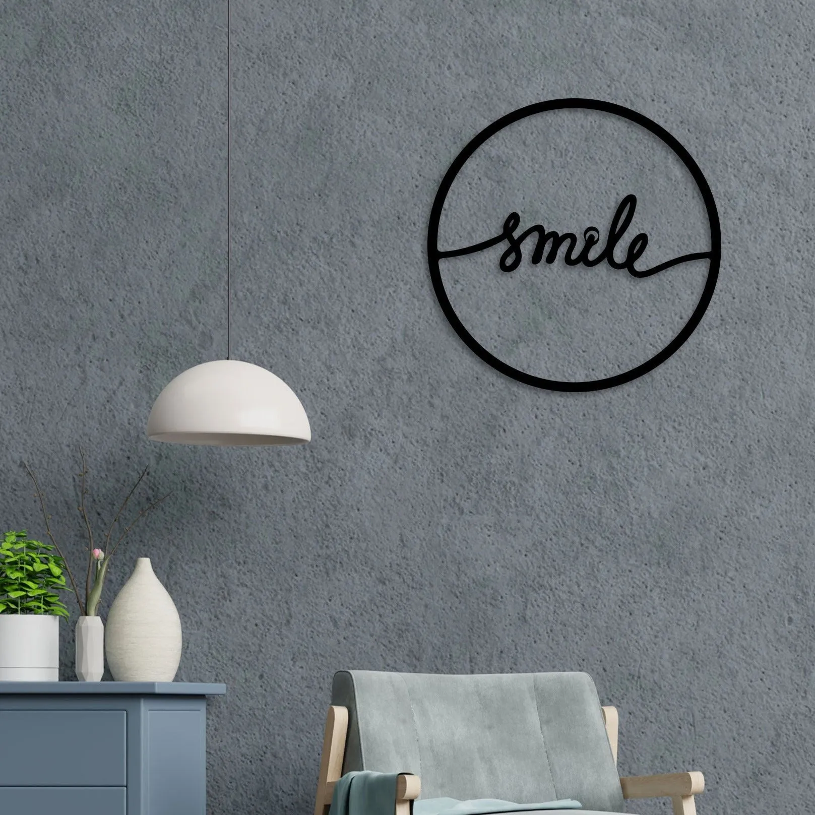 Attractive Smile Metal Wall Art