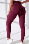 Ava Fitness Universal High Waisted Leggings-Red