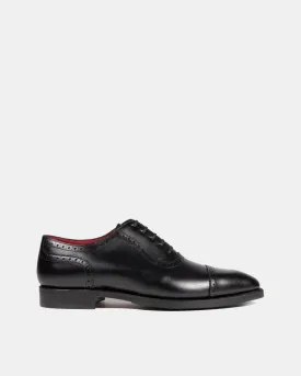 Black Brogue Oxford with Rubber Half Soles