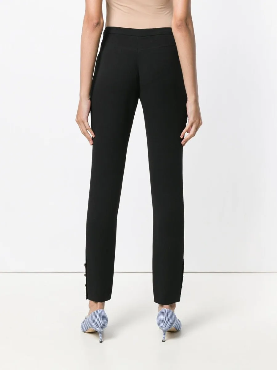 Black Silk Trousers