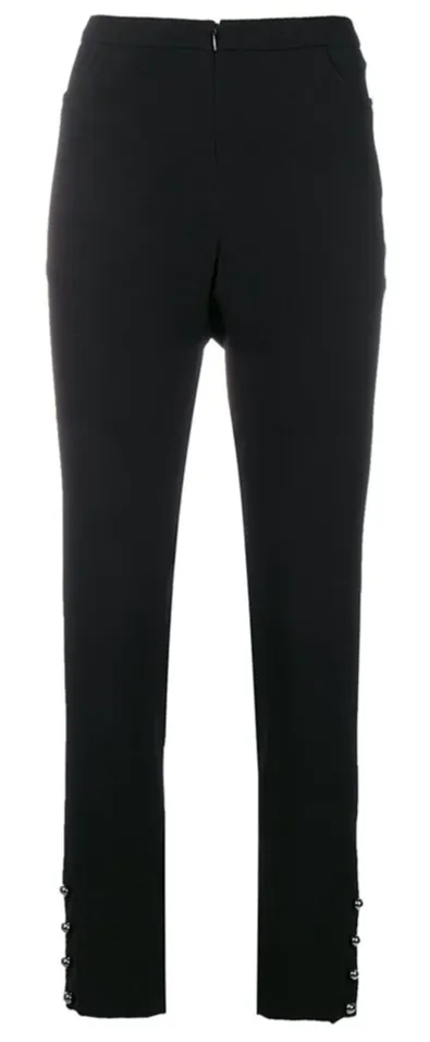 Black Silk Trousers