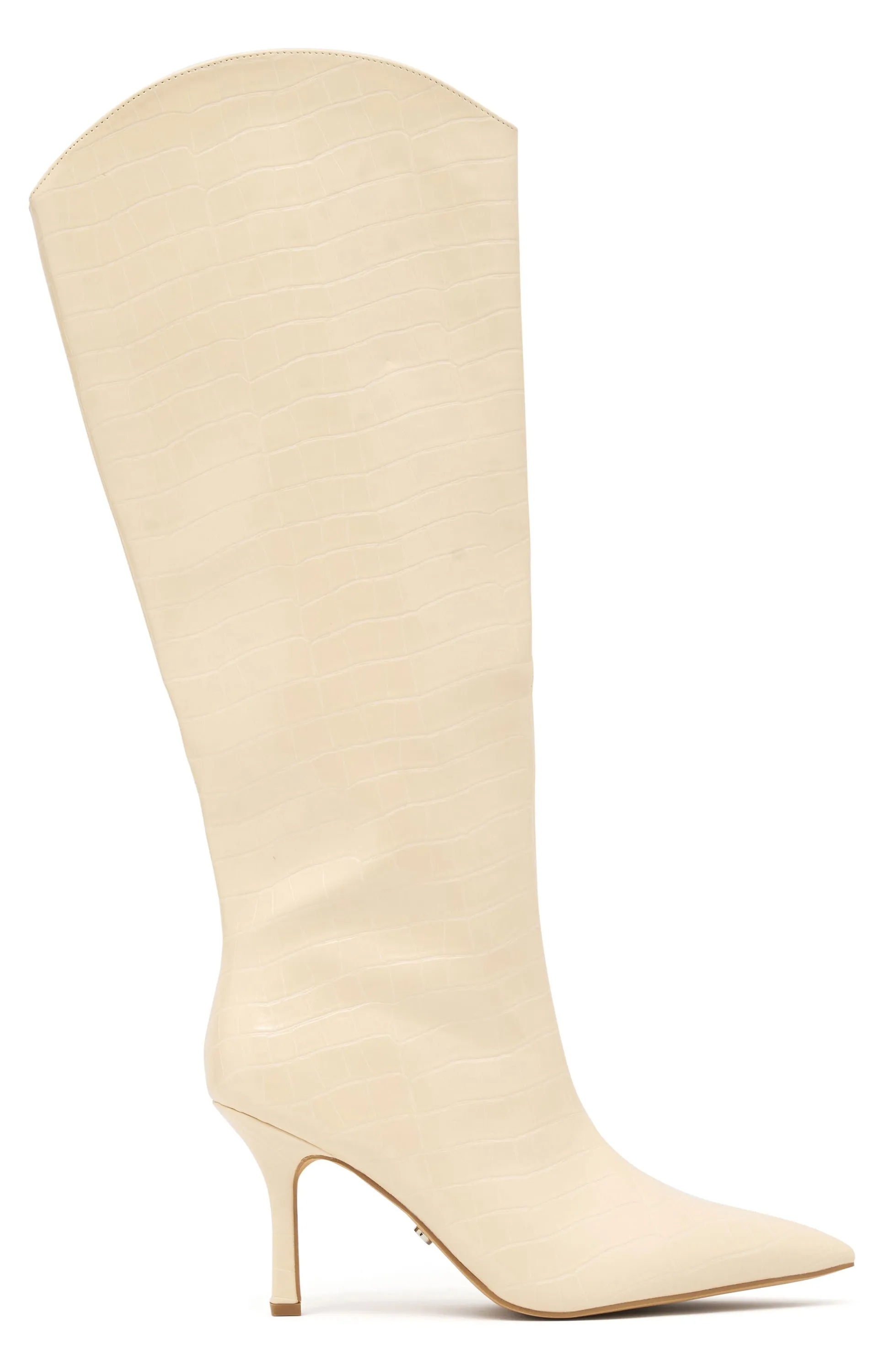 Blake Knee High Boots Ivory