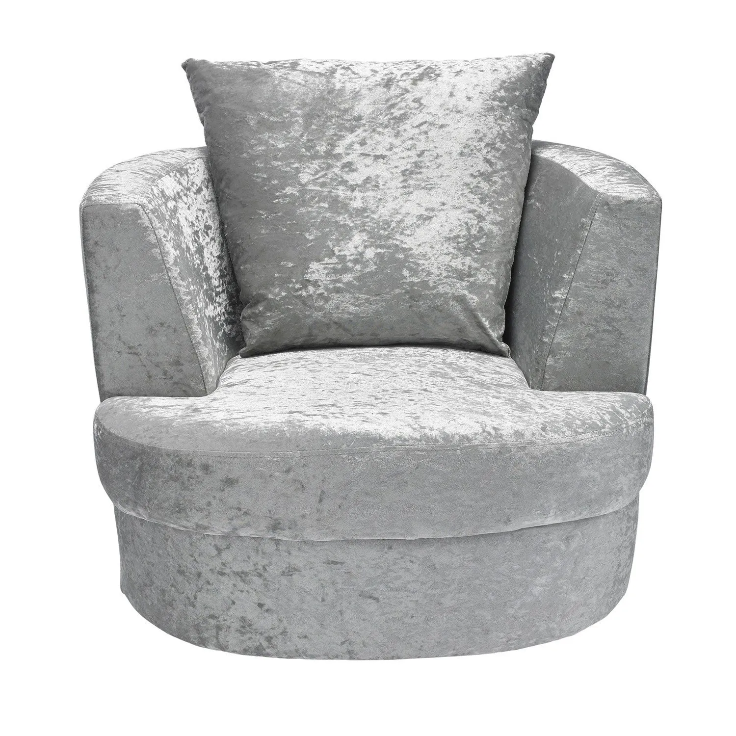 Bliss Silver Sung Swivel 1 Seater Sofa