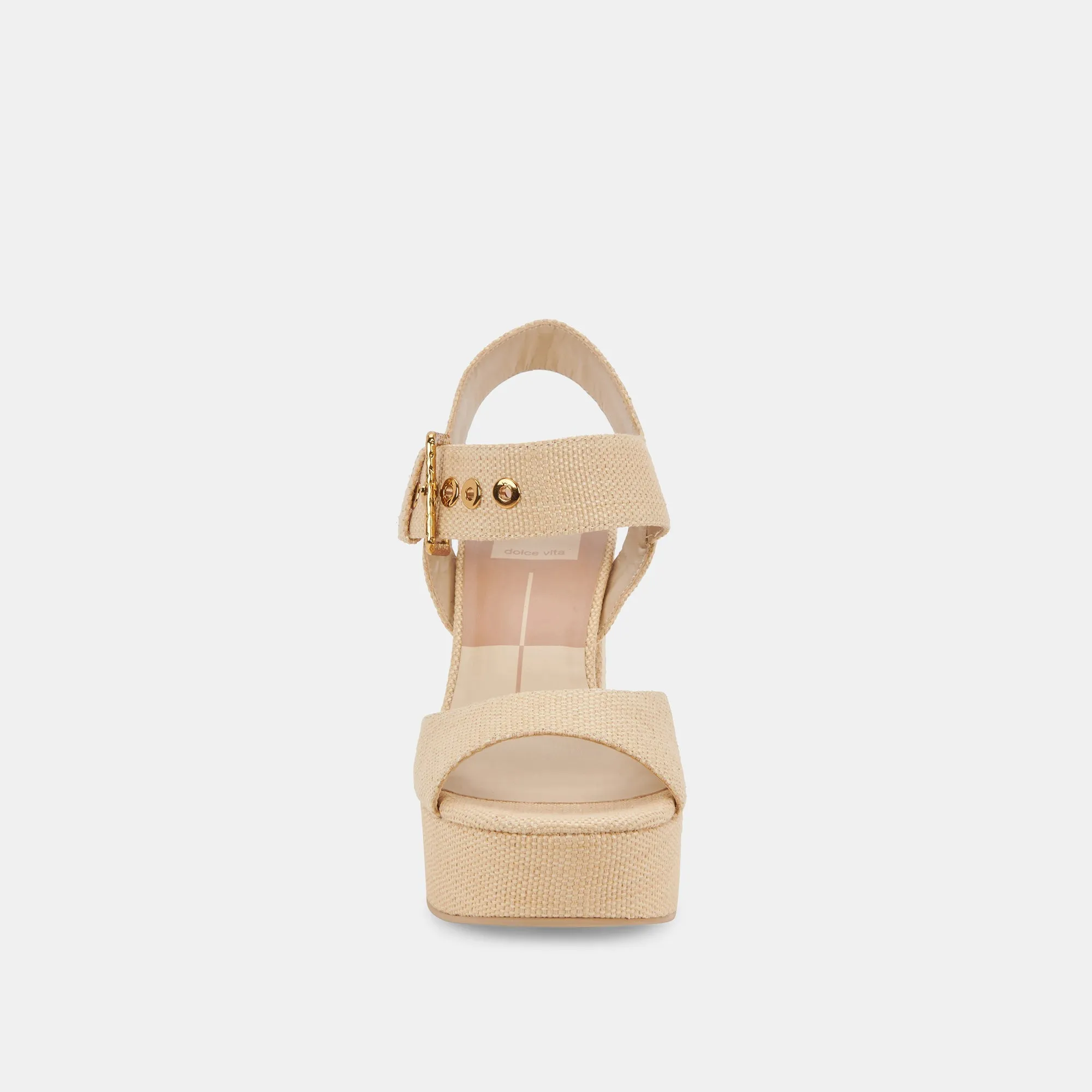 BOBBY HEELS NATURAL RAFFIA - re:vita