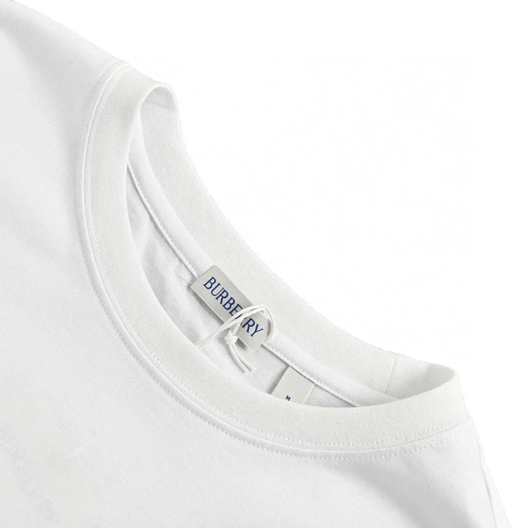 Burberry Embroidered Patch T-Shirt (White)