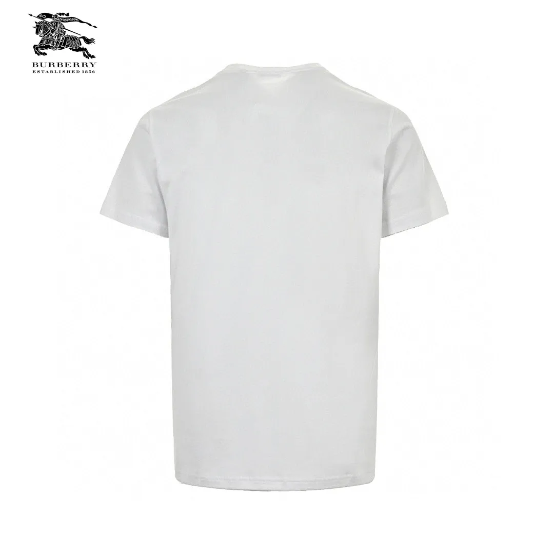 Burberry Embroidered Patch T-Shirt (White)