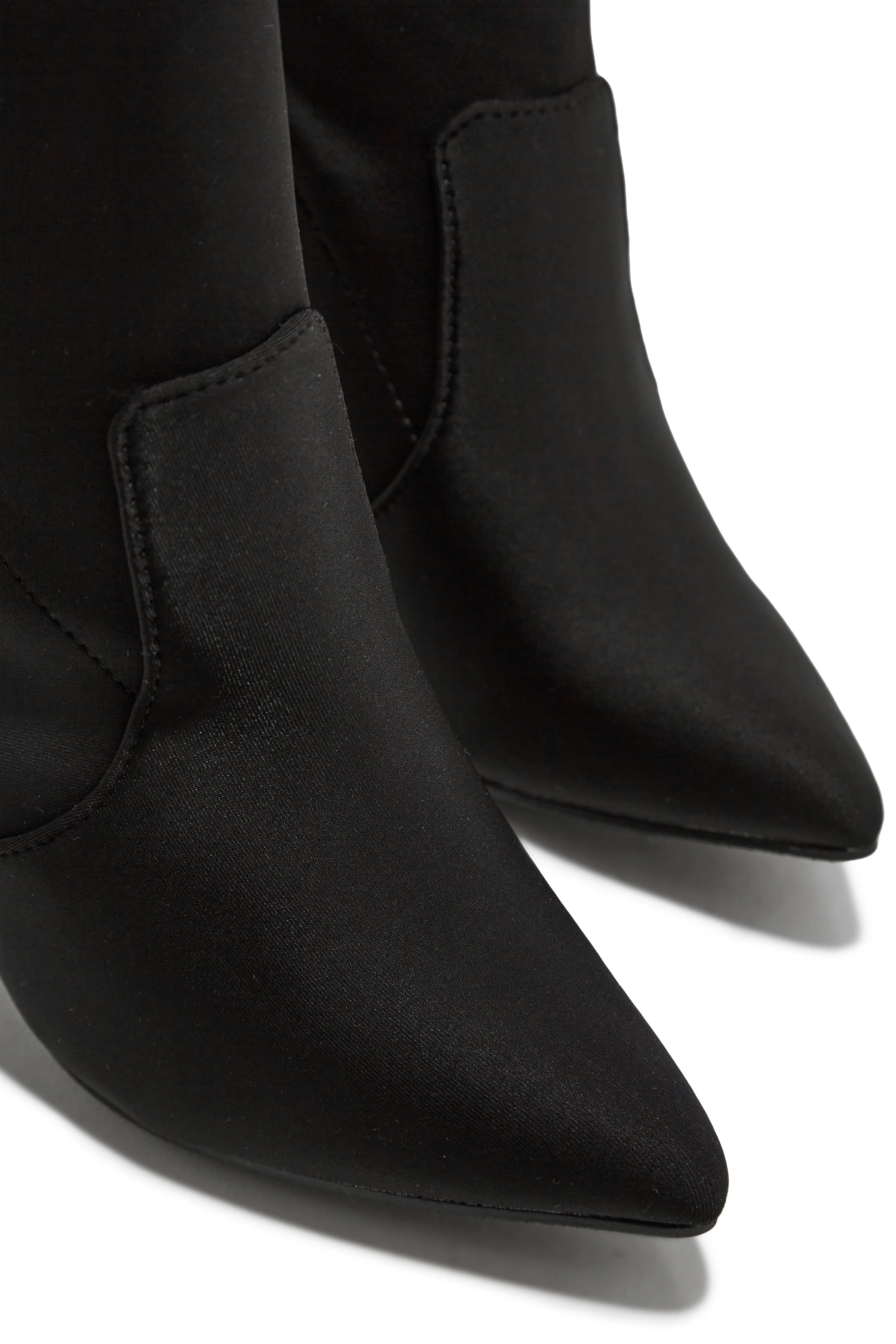 Call Me Yours Block Heel Ankle Boots - Black