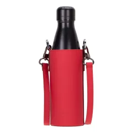 Castaway Crossbody Water Bottle Holder, Red