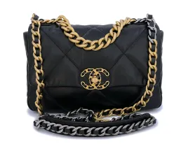 Chanel 19 Black Medium Flap Bag