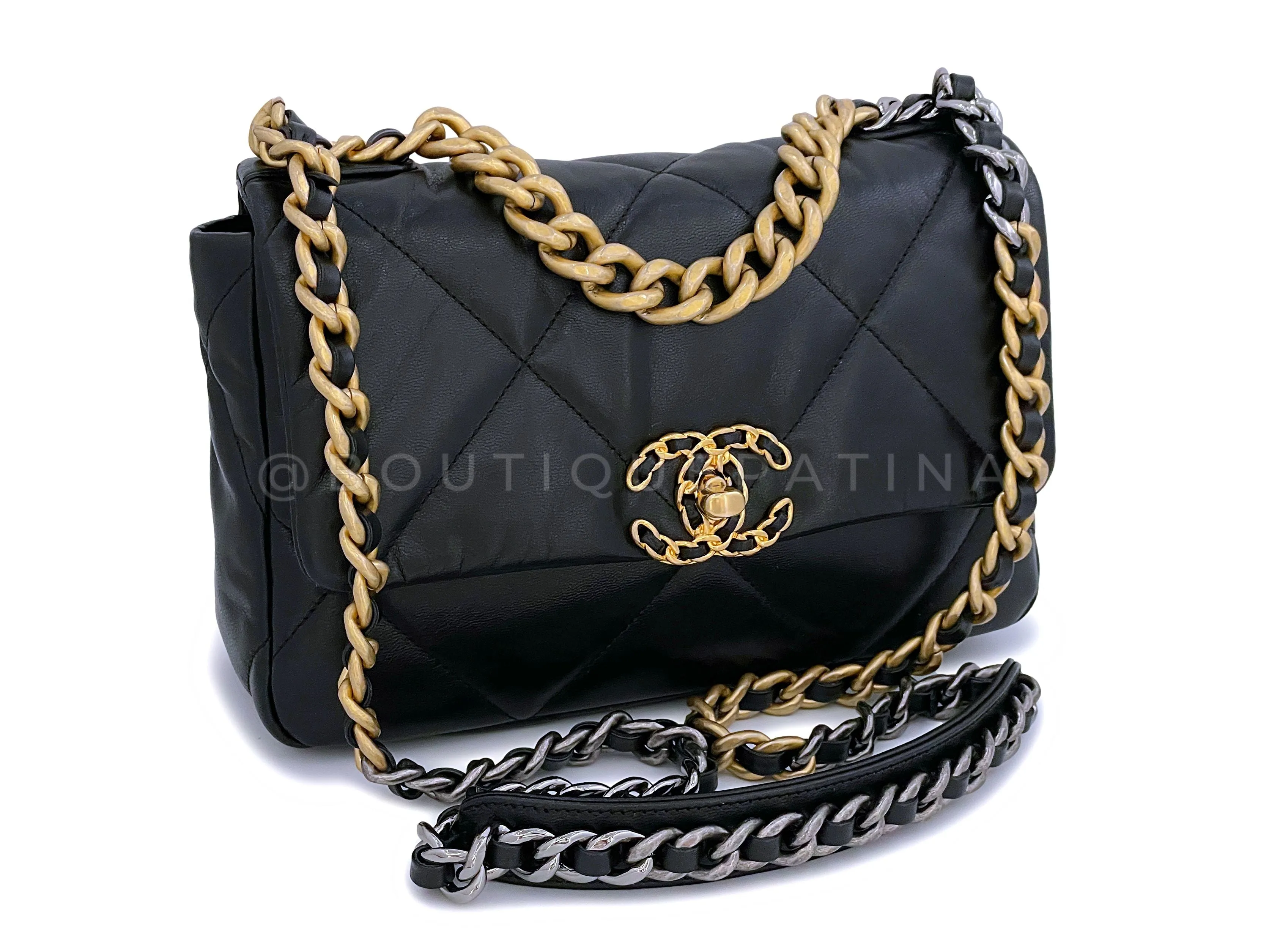 Chanel 19 Black Medium Flap Bag